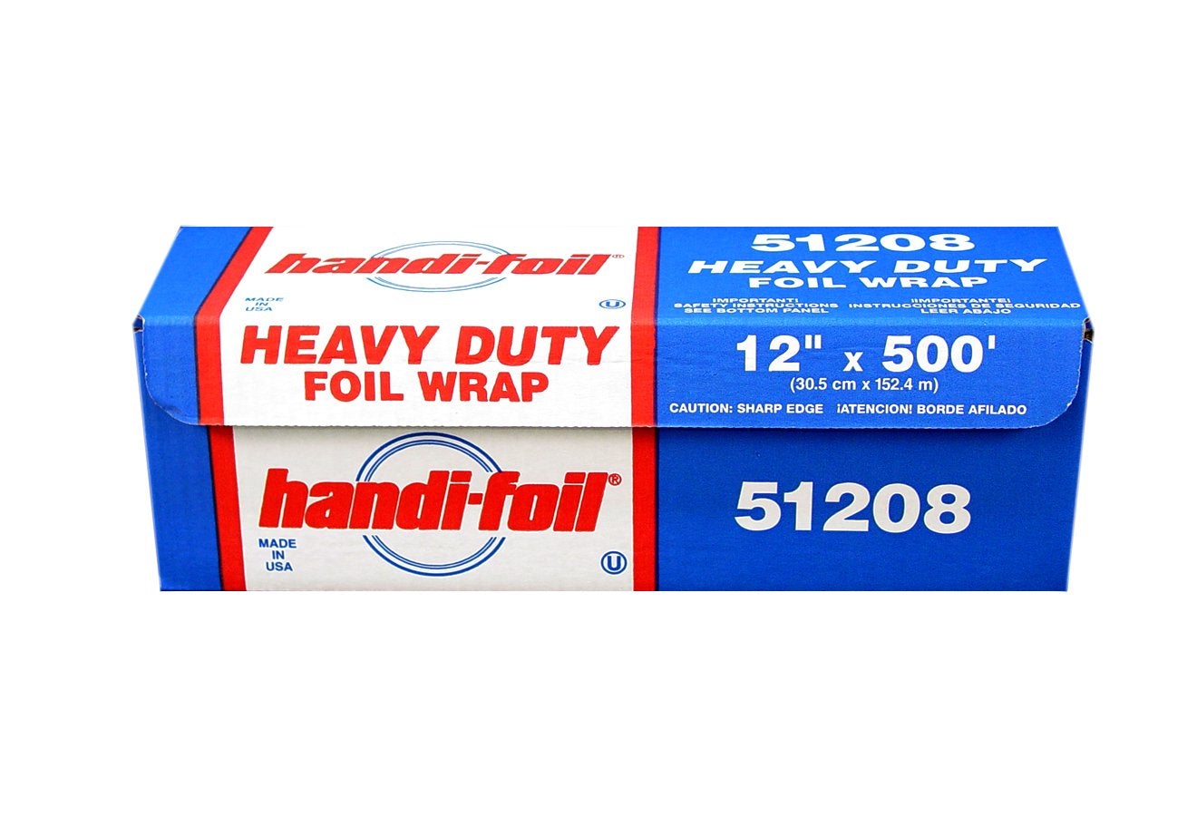 Handi-Foil 18 x 500' Heavy Duty Aluminum Foil Wrap - Premium Quality Made  in USA (Pack of 1 Roll)