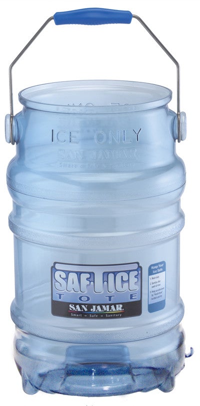 San Jamar Saf-T-Ice Ice Scoop Holder with 12-16 oz. Ice Scoop