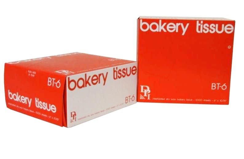 Durable Packaging BT-6 Interfolded Bakery Tissue Sheets 6 x 10 3/4 -  10000/Case