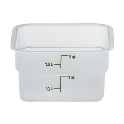 Dough and Storage Bucket w/Lid - 2 qt. Square