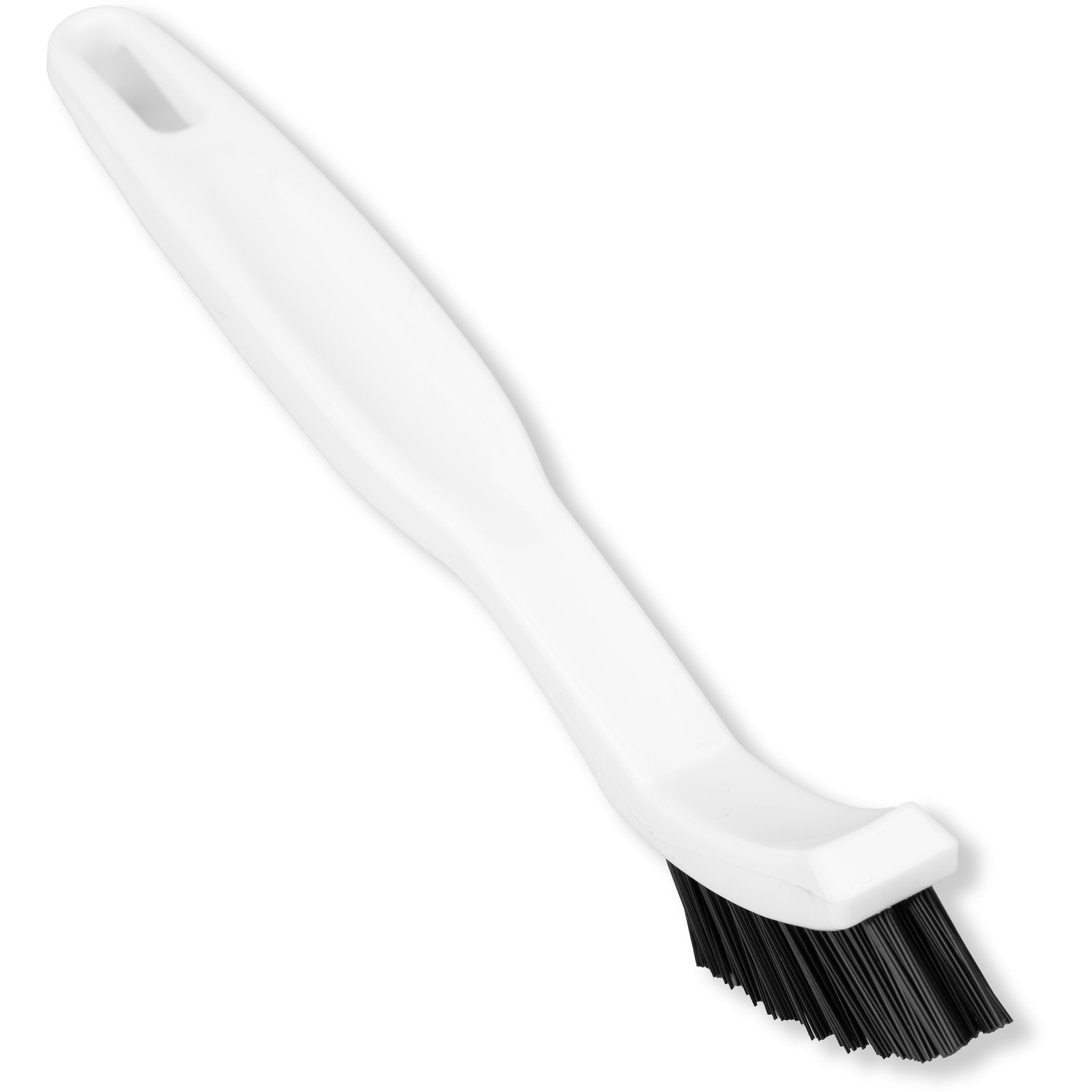 Carlisle White Plastic Scrub Brush With Blue Bristles - 8L