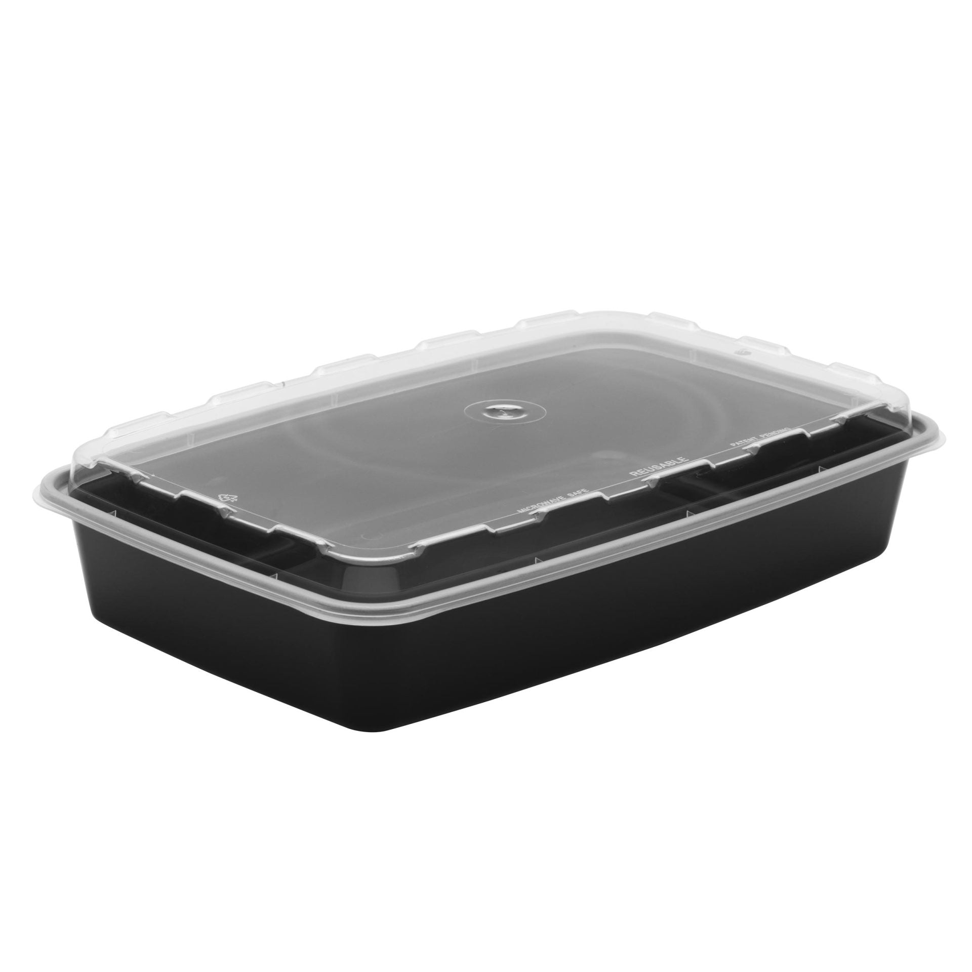 100 Sets Disposable Meal Prep Food Containers 28oz with Lid