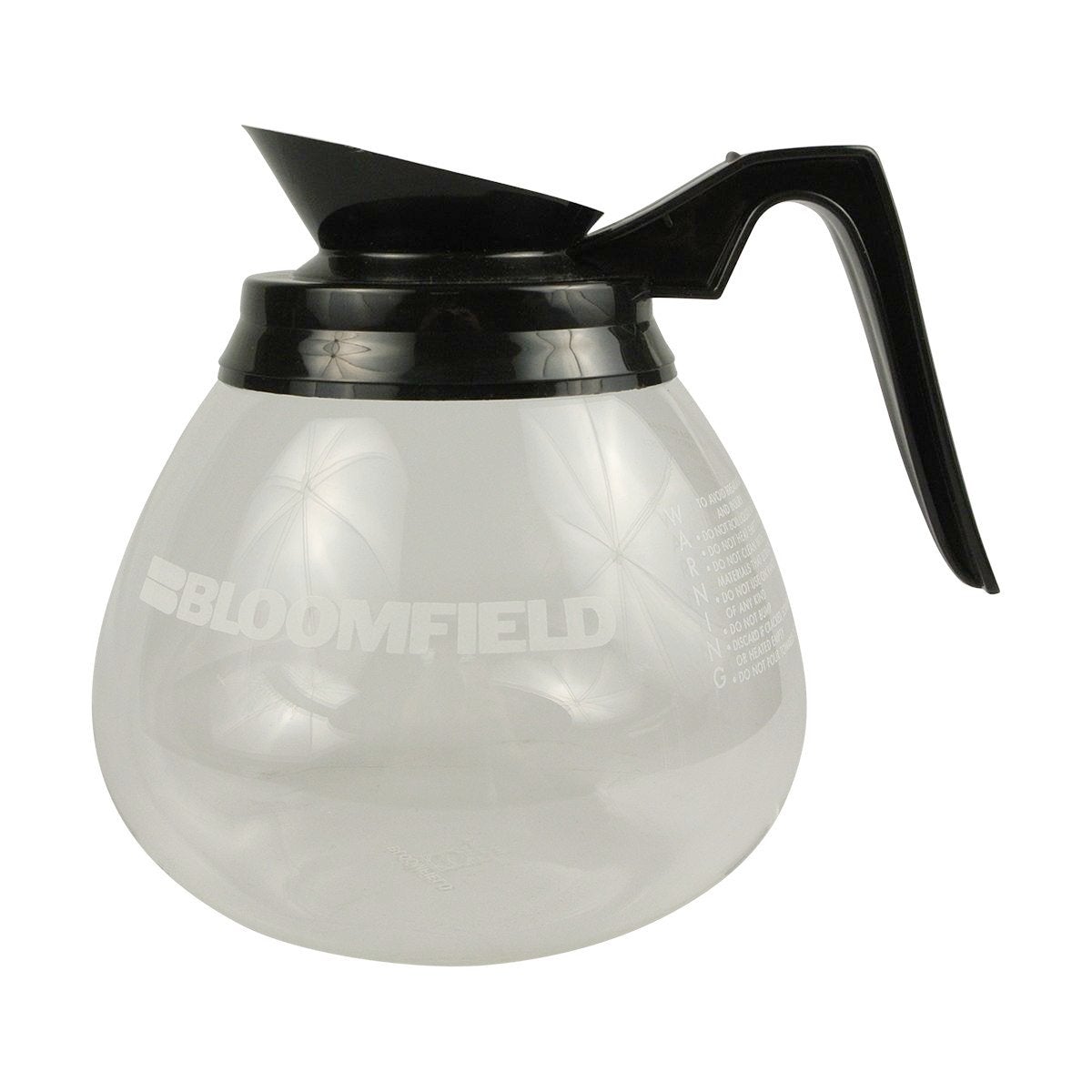 Bloomfield Black Handle Glass Coffee Pot