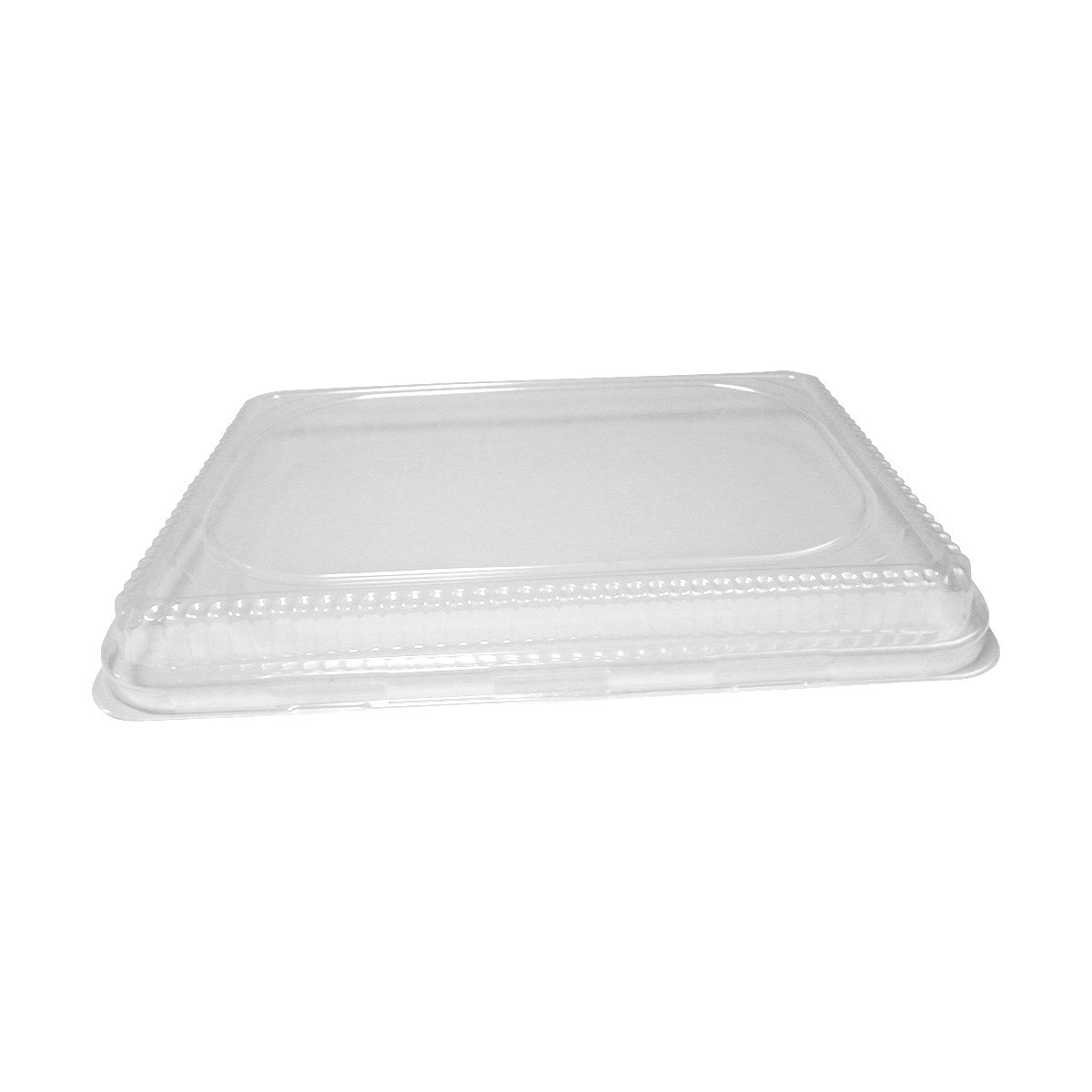  1/2 Size Sheet Cake Aluminum Foil Pan w/Clear Low Dome