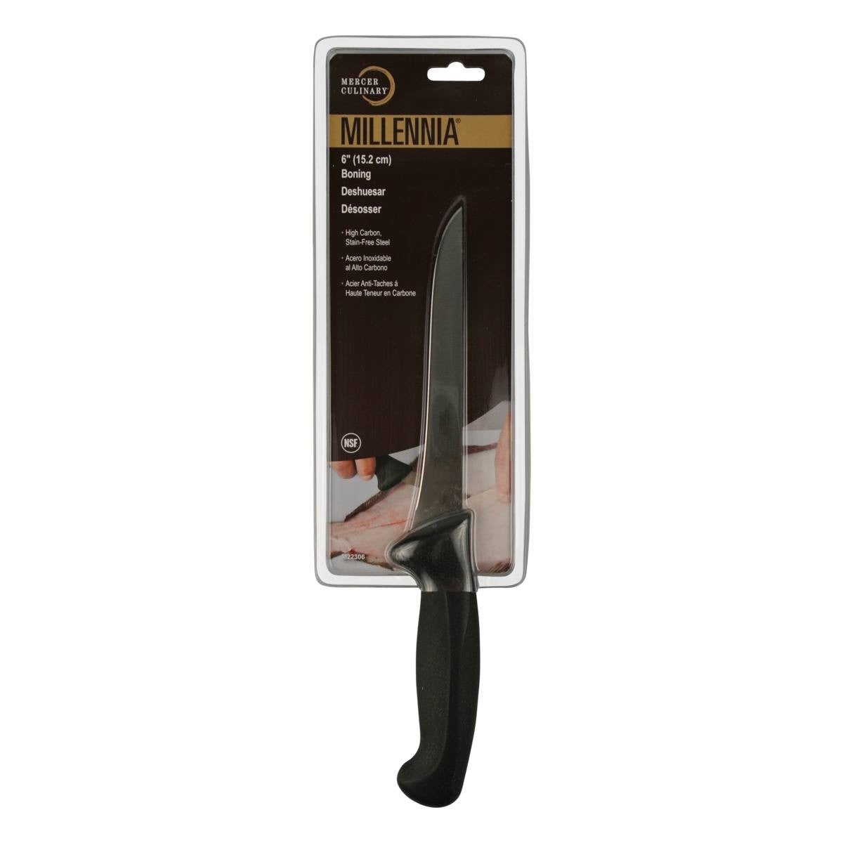 Mercer Culinary Millennia Utility Knife, 6 Inch, Black 