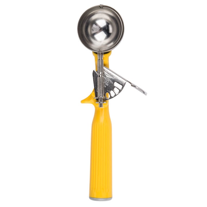 Vollrath 1-5/8 oz Stainless Steel Disher - Size 20,Yellow