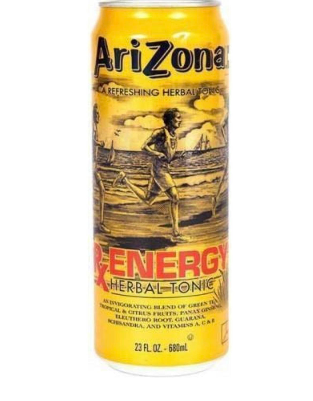 Arizona RX Energy Herbal Tonic Tea 23 oz Cans 24/Case