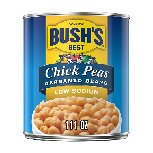 Bush's Best Chick Peas Garbanzo Beans Low Sodium 111 oz