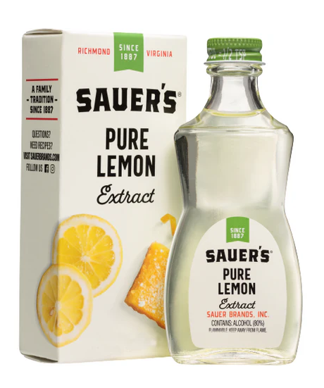 Sauer Pure Lemon Extract 16 oz