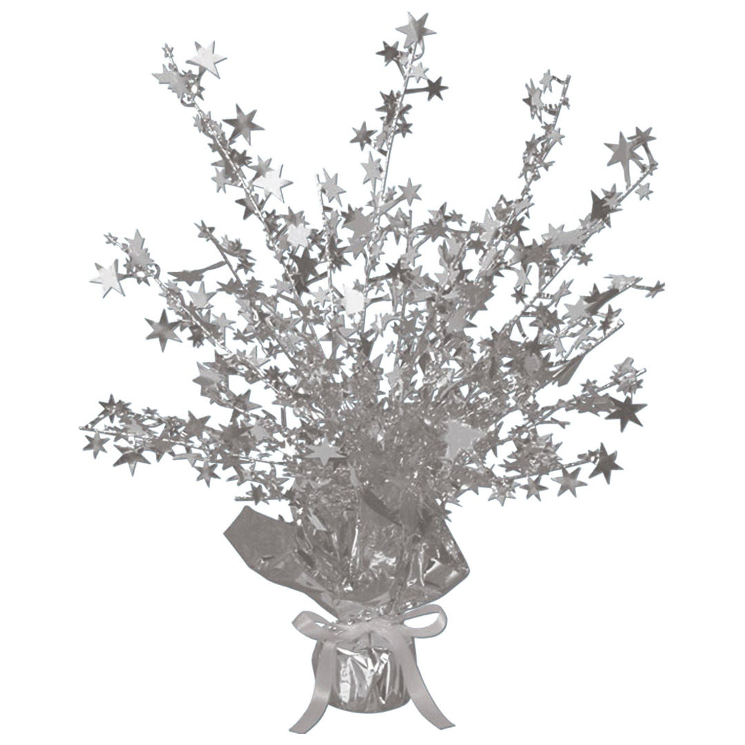 Beistle 15" Silver Star Gleam N Burst Centerpiece (50806-S)