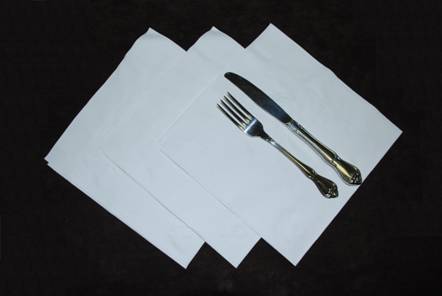 17 x 17 1/4 Fold 1 - Ply Dinner Napkin 3000/CaseShopAtDean