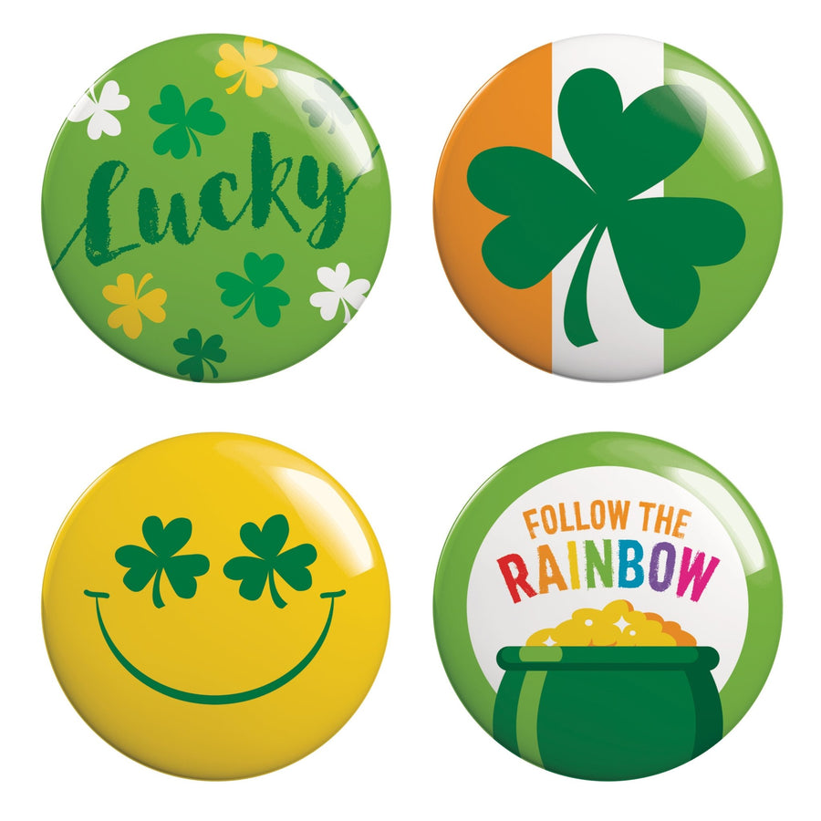 2.5" St Patrick's Day Buttons 4/PackShopAtDean