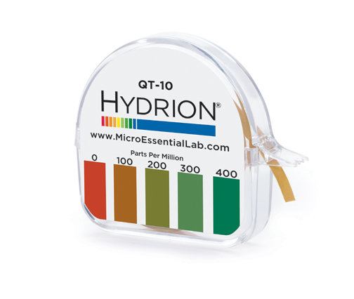 Hydrion QT-10 Quat Test Strips