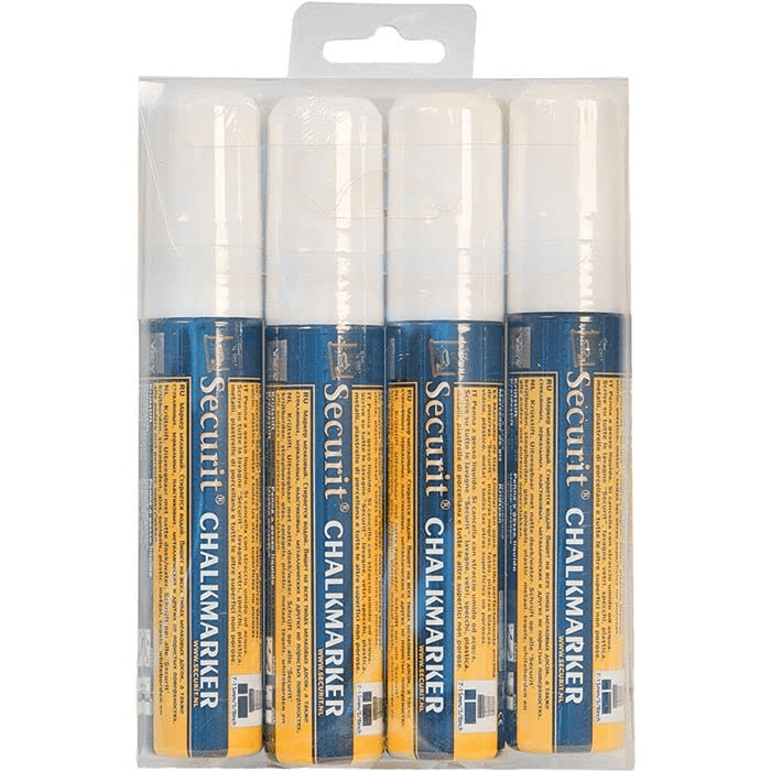 4 Pack White Big Tip Chalk Markers (SMA720V4WT)ShopAtDean