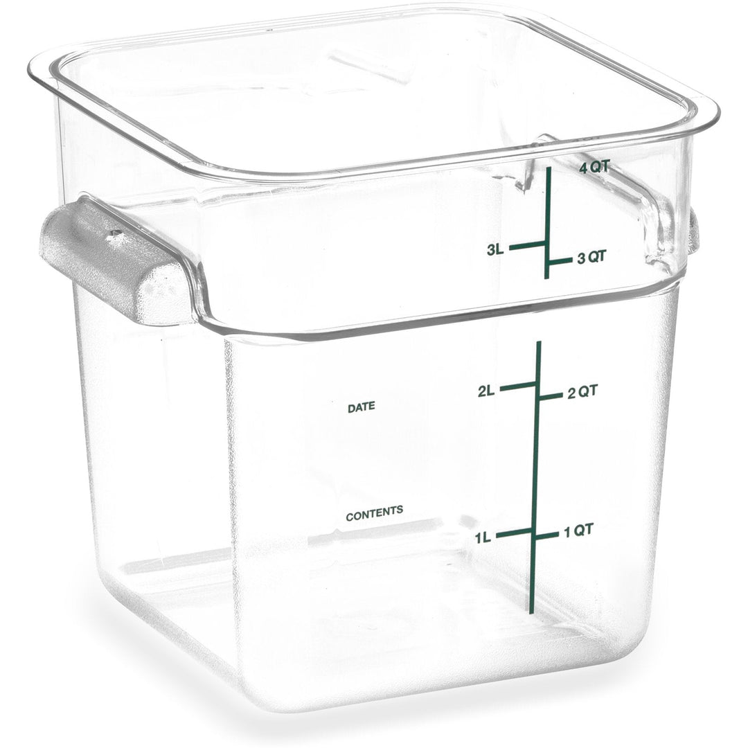 4 Qt Clear Square Food Storage Container (1195107)