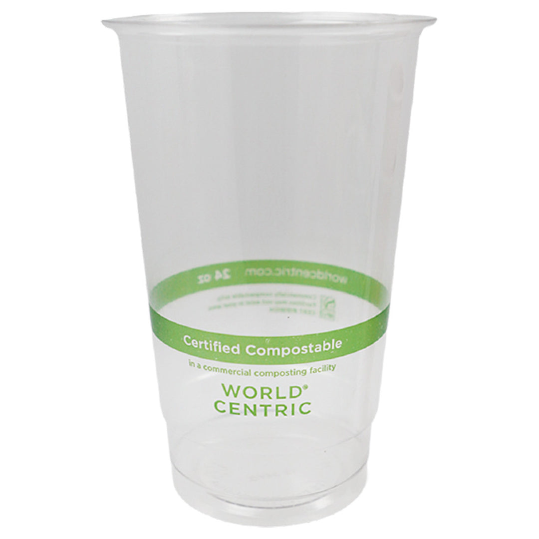 World Centric CP-CS-24 24 oz Clear Compostable Cups