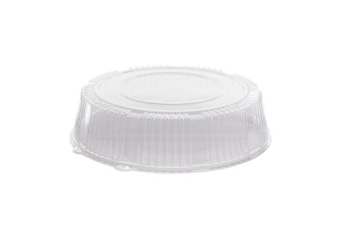 CaterLine A16PETDMHI 16" Round Clear High Dome Lids for Casuals Trays