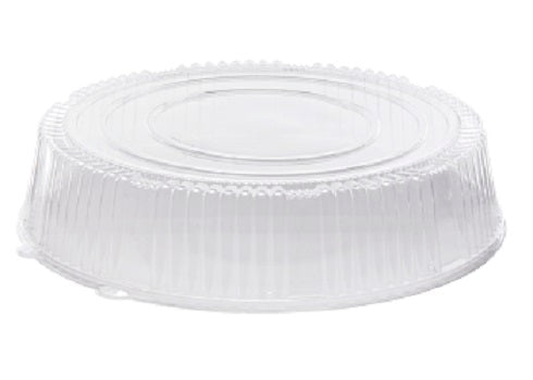 CaterLine A18PETDMHI 18" Round Clear High Dome Lids for Casuals Trays