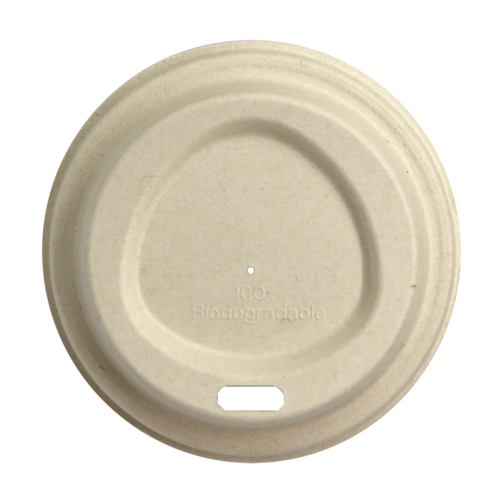 World Centric CUL-FB-8G-LF Fiber Lid for 8 oz Paper Hot Cups