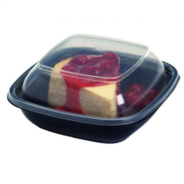 Sabert 53671B300 Clear High Dome Lid for 16, 24 oz. Small Square Containers