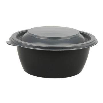 Sabert 75116B500 Fastpac 16 oz Black Round Bowls