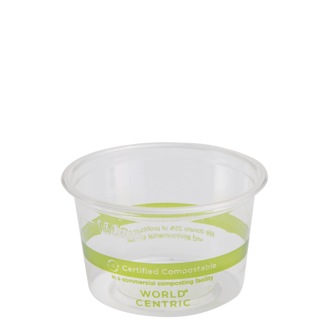 World Centric CP-CS-4S 4 oz Clear PLA Portion Cup