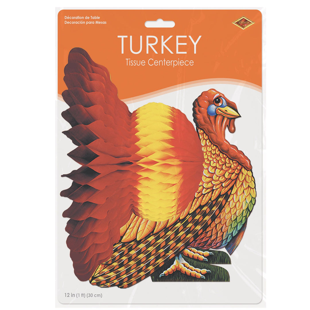 12" Tissue Turkey Centerpiece (99066)