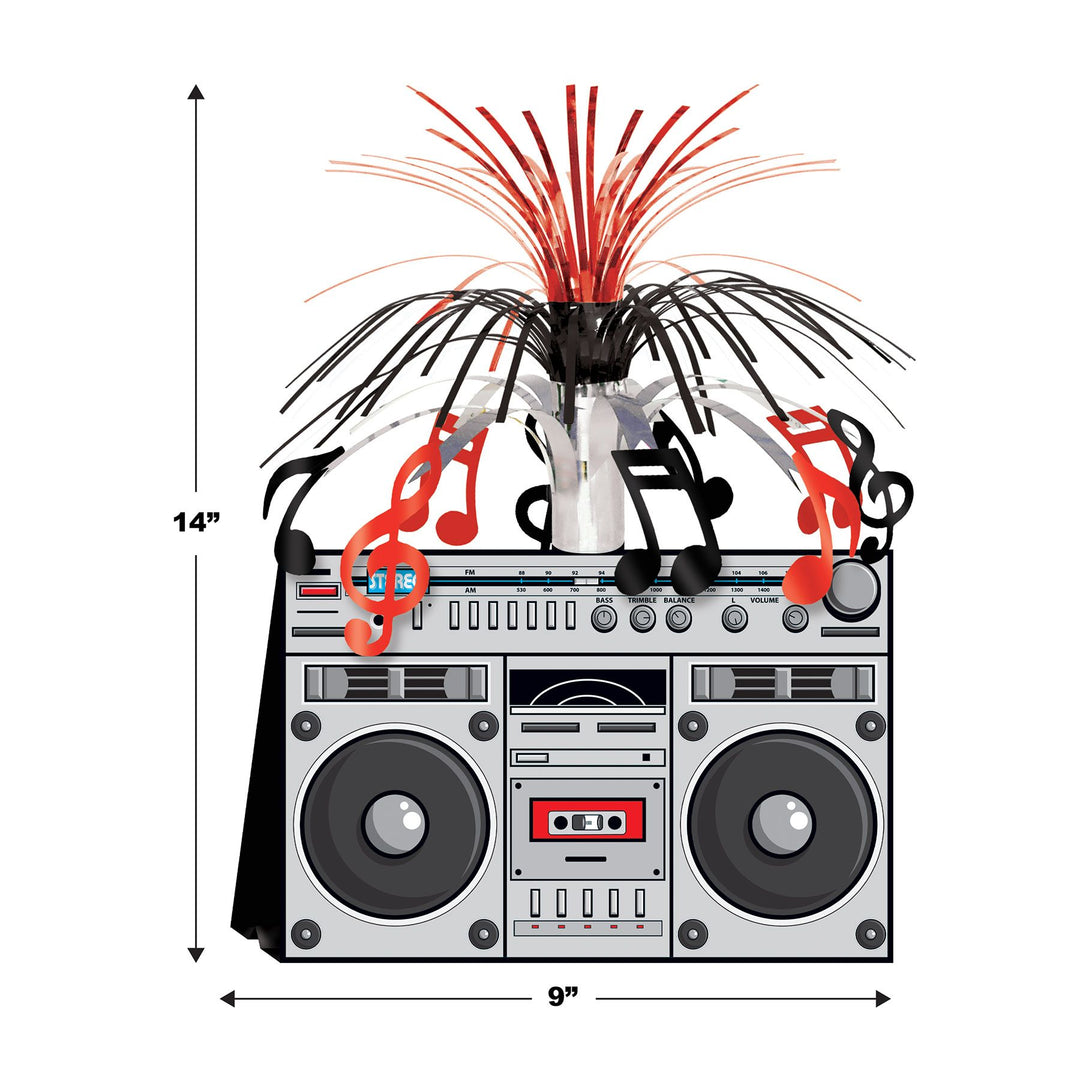 Beistle 57360 Boom Box Centerpiece 14"