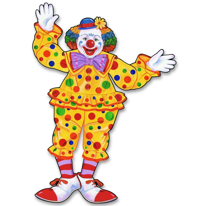 Beistle 55020 Jointed Circus Clown 30"