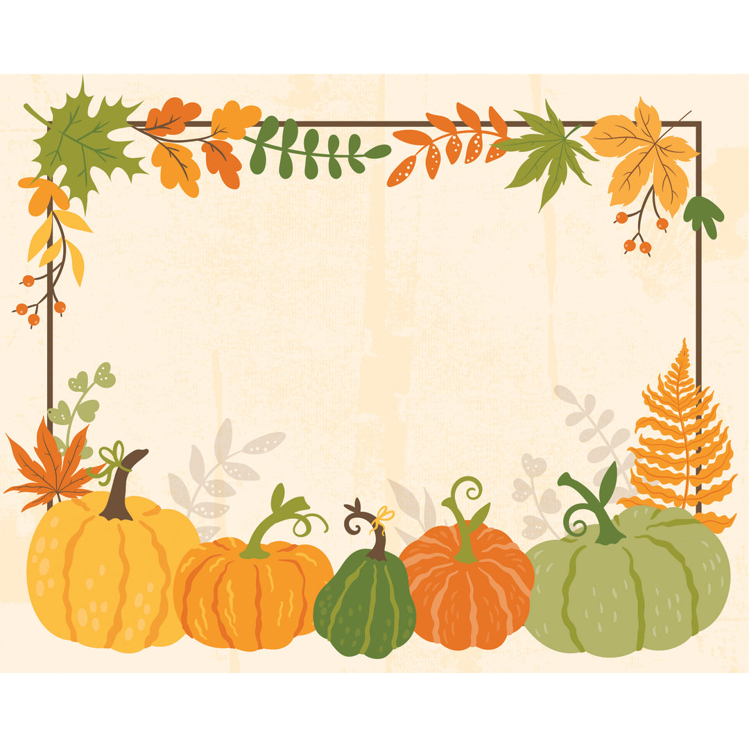 Creative Converting 366362 12" x 15" Paper Fall Placemats