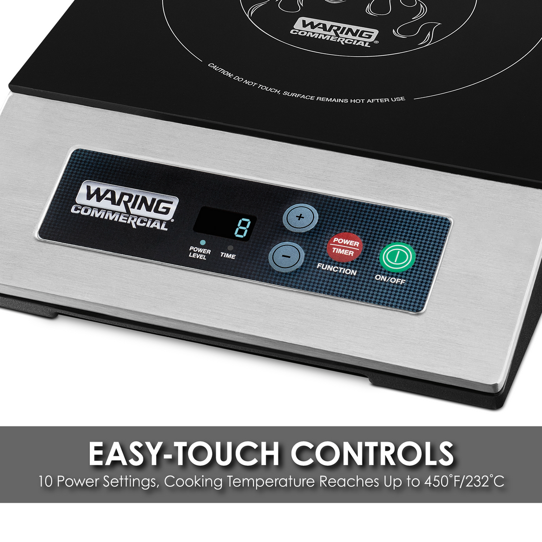 Waring WIH200 Single Light Duty Induction Range 120V 15A