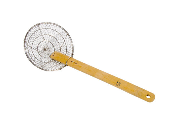 Town 42612 12" SS Mesh Skimmer with 19" Bamboo Handle