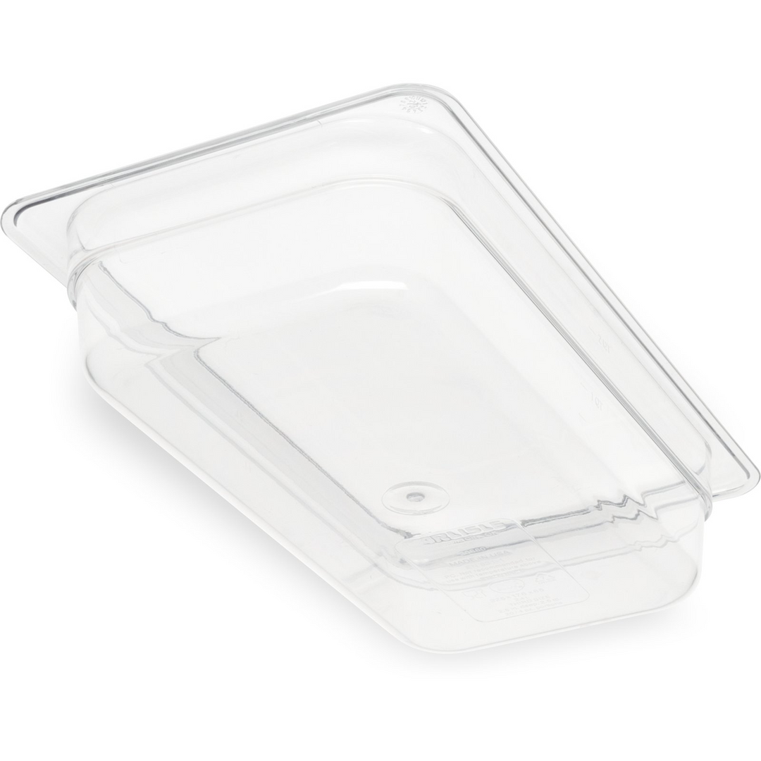 Carlisle 3066007 1/3 Size Clear 2.5" Deep Insert Pan