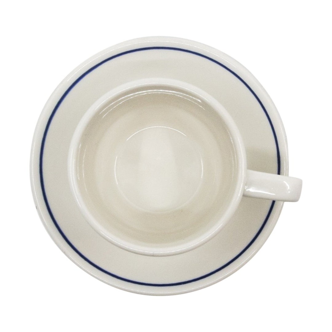 Dudson Duraline Stoke on Trent White with Blue Line Saucer 4.5"