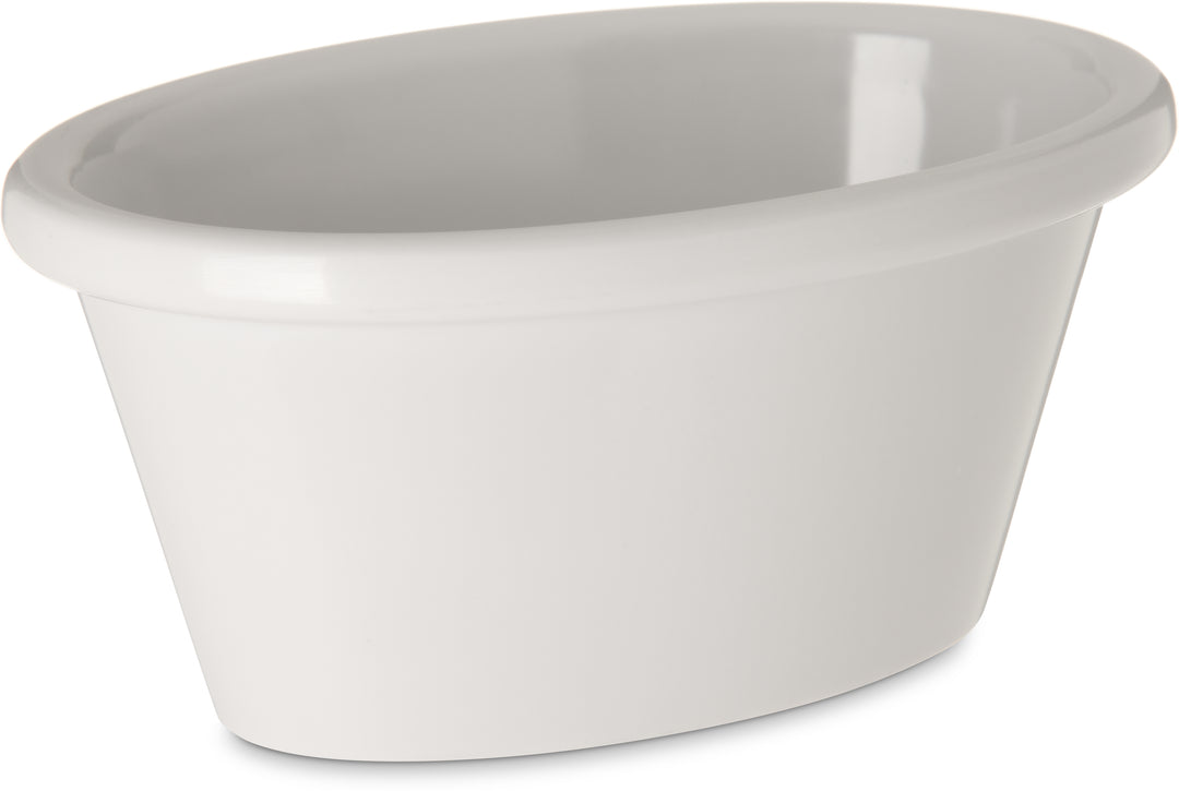 Carlisle S31242 3 oz Oval Bone Ramekin