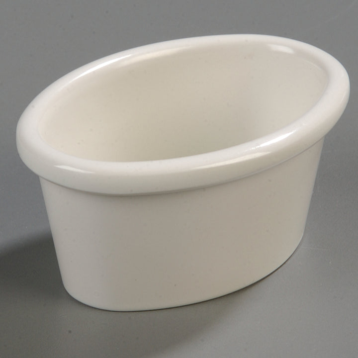 Carlisle S31242 3 oz Oval Bone Ramekin