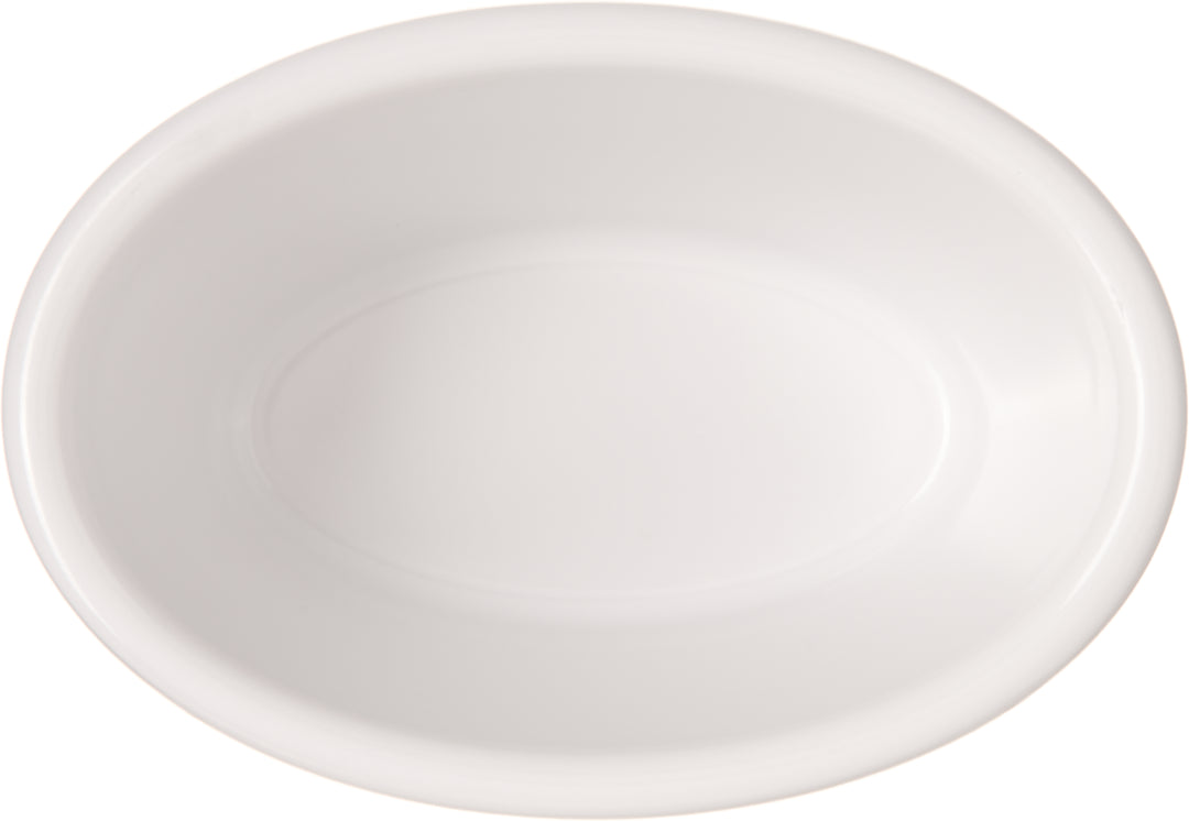 Carlisle S31242 3 oz Oval Bone Ramekin