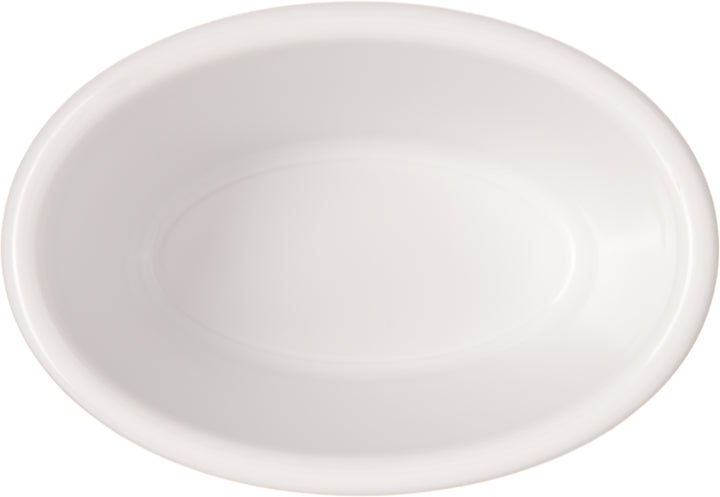 Carlisle S31242 3 oz Oval Bone Ramekin