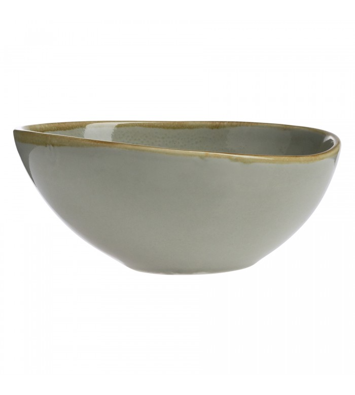 Cardinal FJ051 Terrastone 70 oz 10.5" Sage Green Oval Bowl