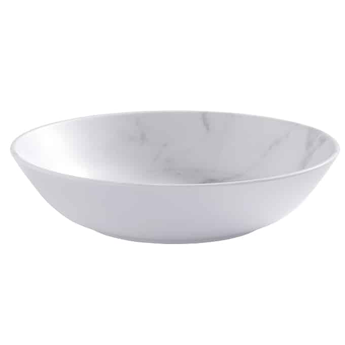 American Metalcraft MCB24MA Mix and Matte White 24 oz 7.5" Melamine Bowl