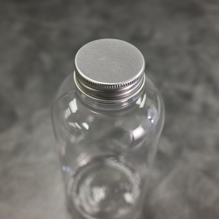 American Metalcraft BV8 8 oz Plastic Beverage Bottle with Aluminum Lid