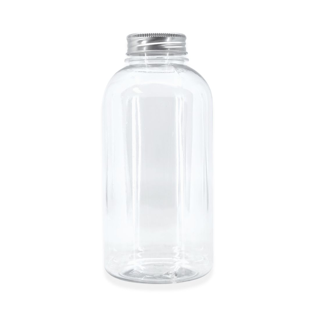 American Metalcraft BV8 8 oz Plastic Beverage Bottle with Aluminum Lid