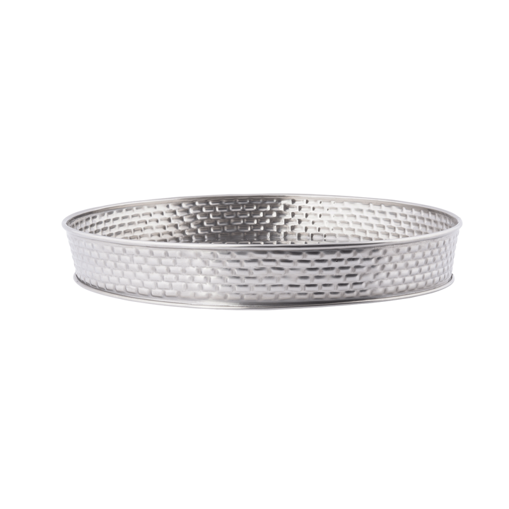 Tablecraft GPSS10 10.5" Round Platter Stainless Steel Brickhouse