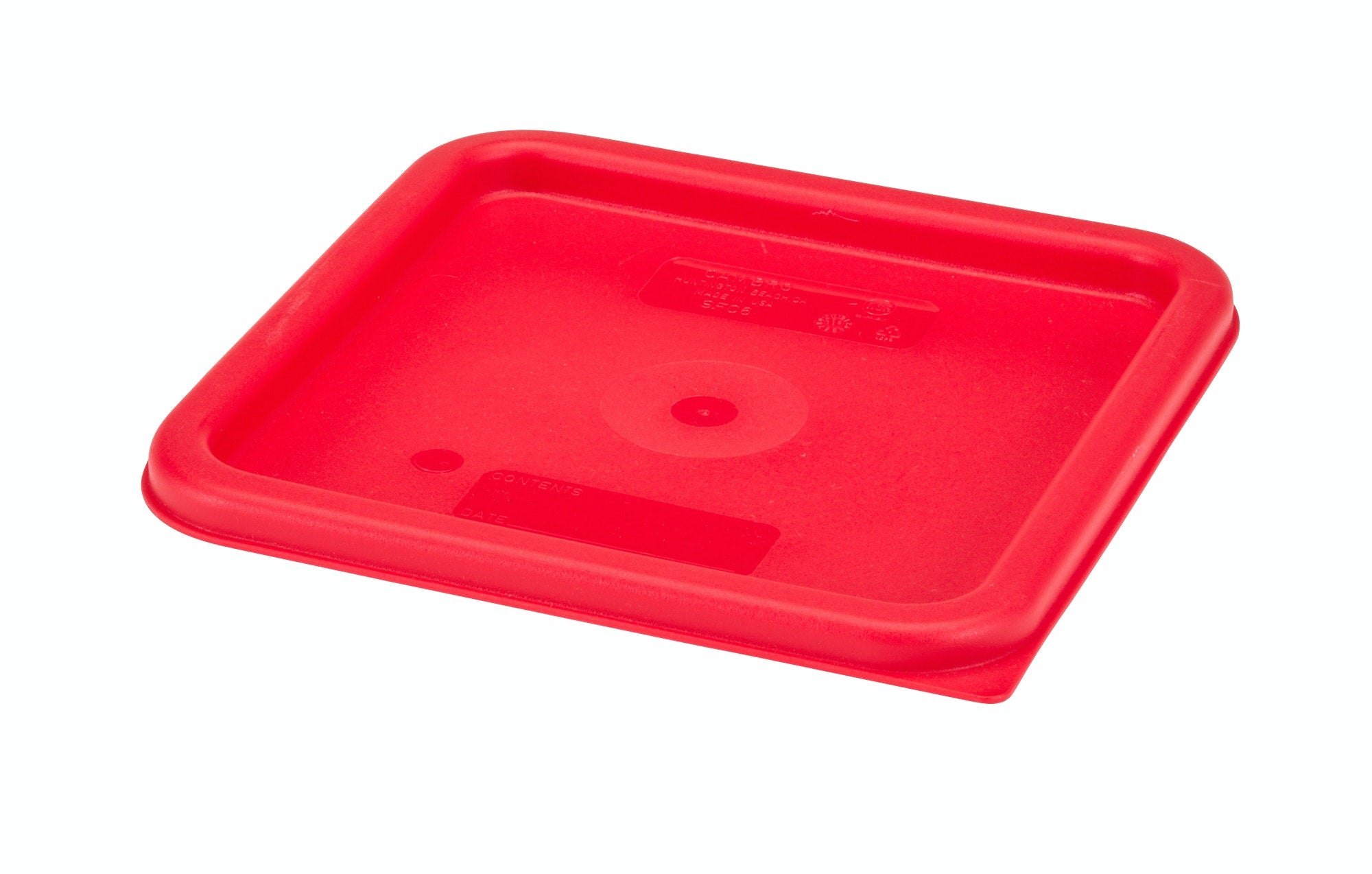 Cambro SFC6-451 Camsquares Red Square Lid for 6 and 8 qt Food Containe