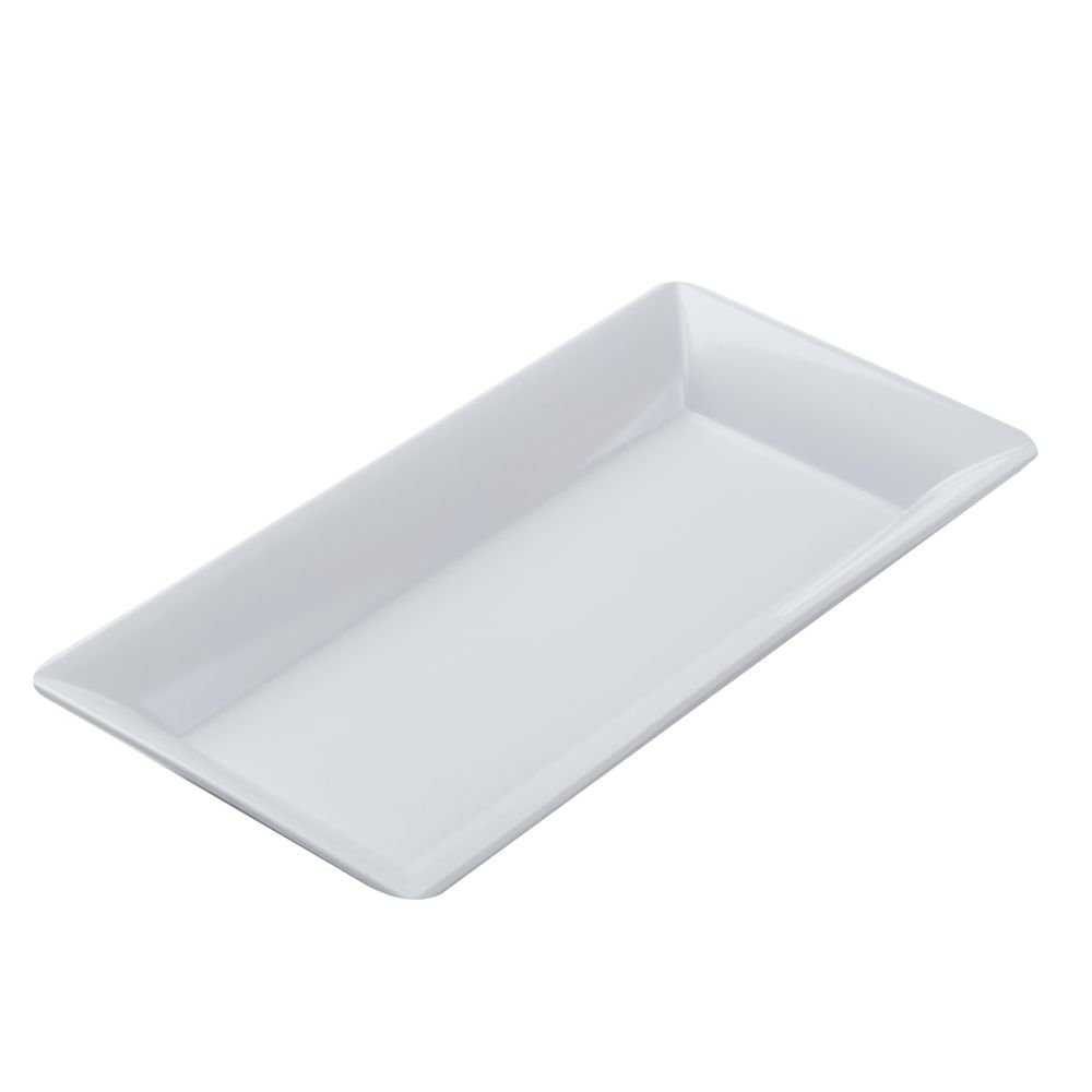 American Metalcraft MEL23 18"X8.25"X2" Rectangular Endurance Melamine Platter