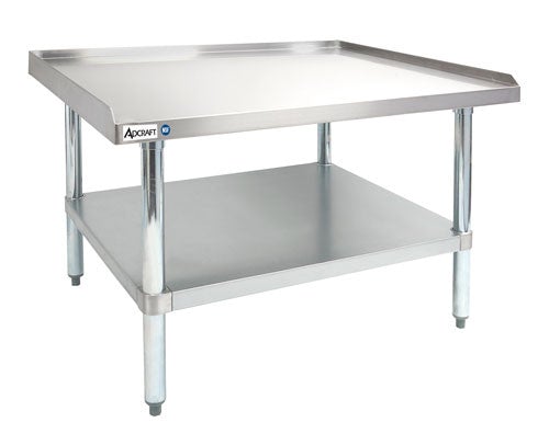 Adcraft ES - 3048 Stainless Steel Equipment Stand 30" x 48" x 24" with Galvanized Undershelf & LegsShopAtDean