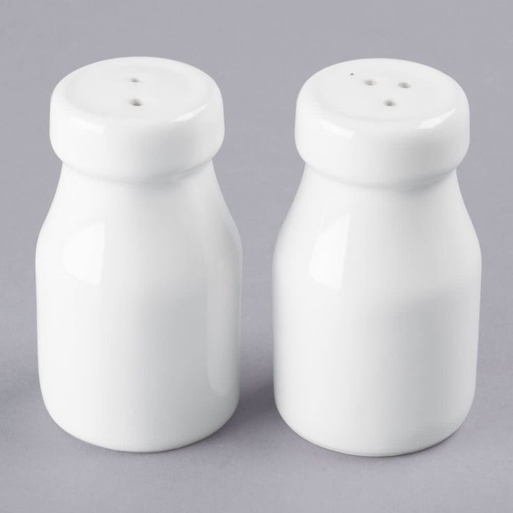 American Metalcraft CSPW 2 Oz Ceramic Salt & Pepper Shaker Bottle SetShopAtDean