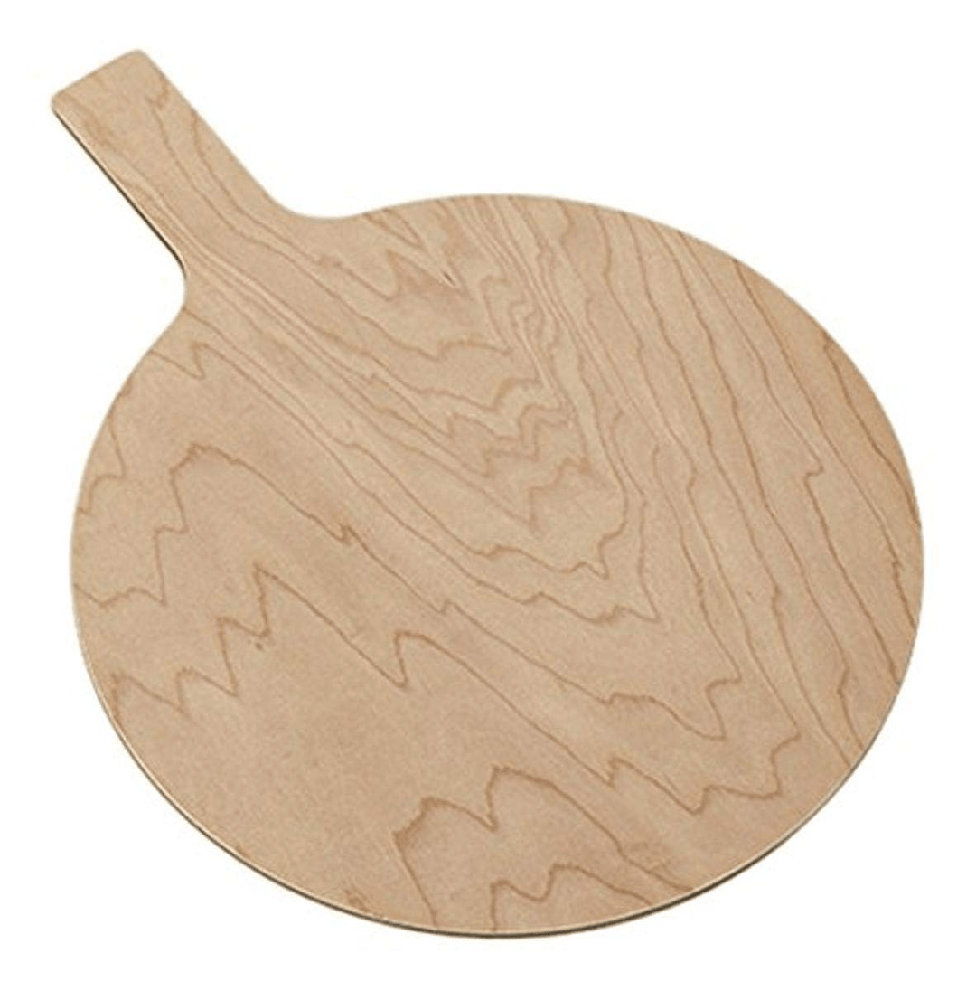 American Metalcraft MBM115 11.5" Round Maple Pressed Wood Serving PeelShopAtDean