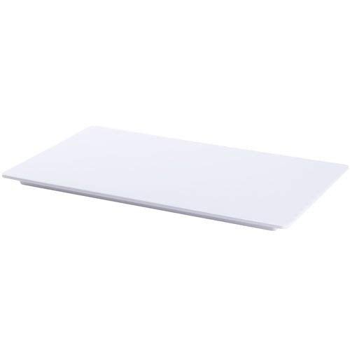 American Metalcraft MEL2113 21.5" x 9" x .75" Endurance White Melamine Rectangular Flat PlatterShopAtDean