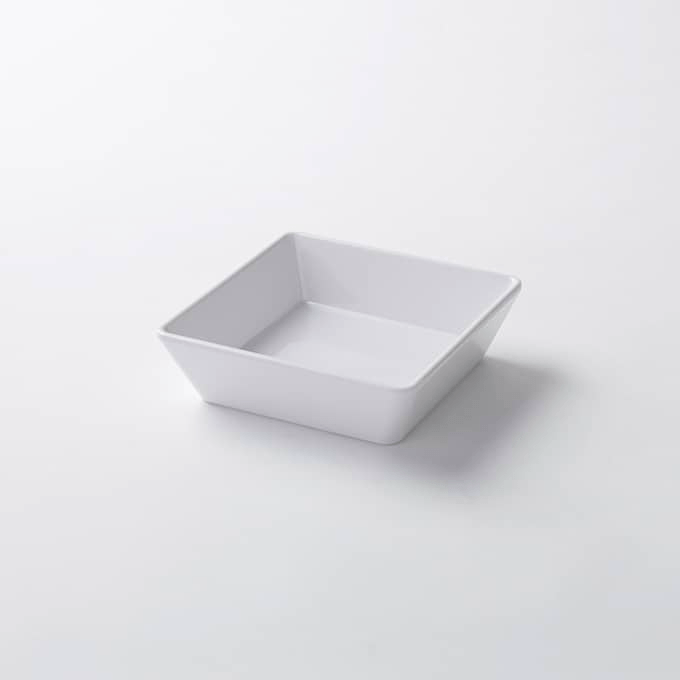 American Metalcraft MELSQ6 6" x 2" 16 oz White Square Melamine BowlShopAtDean